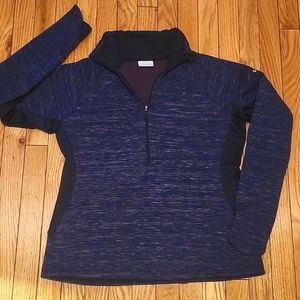 Columbia brand fleece lined half zip shirt size Large